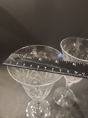 Set Of 3 LIBBEY ROCK SHARPE Crystal Etched GLASSES Wine Water Juice