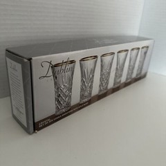 GODINGER SHANNON CRYSTAL DUBLIN (25653) VODKA SHOOTERS – SET OF 6 – NEW
