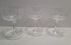 SET OF 3- PRINCESS HOUSE – ESPIRIT -Tall SHERBET/ CHAMPAGNE GLASSES