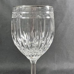 Lenox Vintage Jewel Platinum Wine Glasses Goblets Crystal 8 1/8 » 10oz Set Of 2