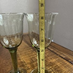 RARE – Set of 3 Vintage Gunther Lambert Corsica Mint Green Goblets – 10 oz