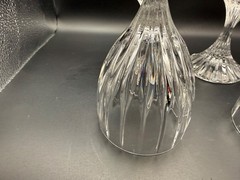 Set of 2 ~ Mikasa «PARK LANE» Crystal ~ Water Goblets ~ 6 3/4″ Tall