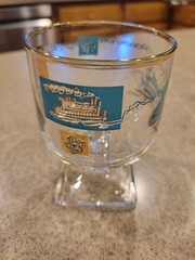 (5) Vintage 22K Gold Limited Commemorative Southern Comfort Glasses Mid Century