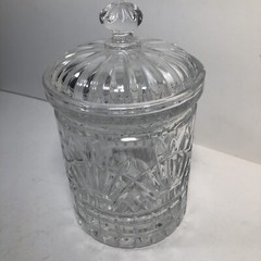 Godinger Silver Art Co, Crystal Freedom Biscuit Jar 8″ H x 4-1/2″ D