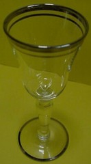 Silver Platinum Cordial Glass set