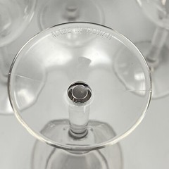 Target Wine Glass Plastic Acrylic Clear Poolside Outdoor Stemware 6Pc Set New