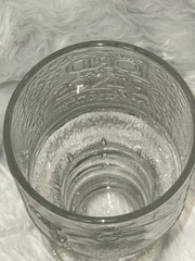 Burger King Lord of the Rings Clear Glass Decorative Goblet 6 in Tall, 3 in