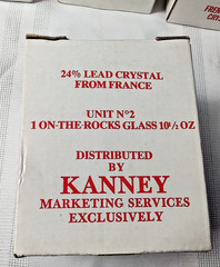 Kanney Princess Grace Cocktail Glasses Old Fashioned Lead Crystal Set of 4