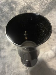 Vintage MCM Black Amethyst Glass Goblet