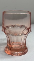 Vintage Dalzell Viking Arlington Pink Flat Tumblers set of 3