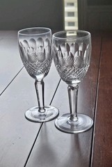 2 Vintage 5 1/4″ Waterford Crystal Colleen Tall Stem Sherry Glasses