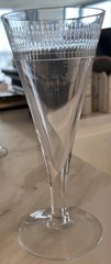 Set Of 4 MODERN Etched WINE/Water Glasses, Metropolitan Museum, STURDY