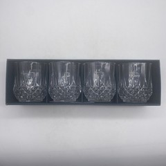 4 NIB Cristal D’Argues 24% Lead Clear Longchamp Old Fashioned Glasses France