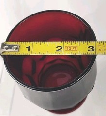 VTG Viking Georgian RUBY RED Thumbprint Water Tumbler