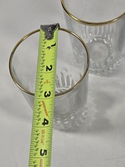 4 Pasabahce Gold Rimmed Highball Glasses 5″ Turkey
