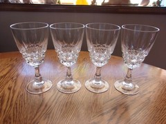 Wine Cristal D’Arques Pompadour Crystal Blown – Set of 4