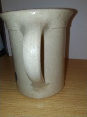 Vintage Handmade 1987 R. P. Leckband Stoneware Pottery Mug USA Des Moines, Iowa