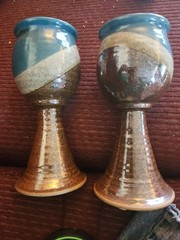 Two Pottery Goblets