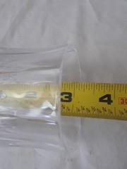 Lot of 6 Crystal Cordial Glasses Etched 3″ Tall