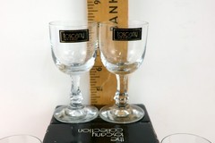 Vtg NOS Park Ave. by Toscany Crystal 2oz Cordial Glass Set of 4 Drinkware Clear