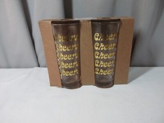 Set of two Cheers glasses 6″ tall 10.25 fl. oz.