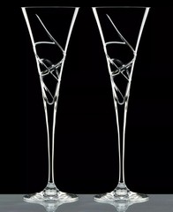 Lenox Adorn Crystal 2-Piece Toasting Flute Set, 2 Count, Clear, 7oz