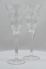 Vintage Waterford Millennium Collection Prosperity SFL4 Pair Of Toasting Flutes