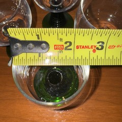 Vintage Luminarc Green Stem Rib Beehive Roemer Grape Wine Glasses Lot Of 4