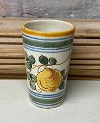 Vintage Peters & Reed FLORENTINE 5 1/2″ Tall Lemonade Juice Water Tumbler