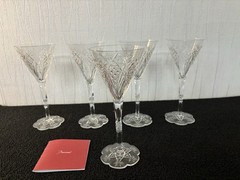 5 Wine Glasses Model Elbeuf Crystal From BACCARAT (Price Per Unit)