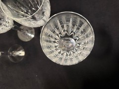 LENOX CLARITY White wine glasses – NO TRIM – set of 4. 7 3/4″ tall