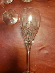 Waterford Caprice Goblet Lot of 6. 9 and 3/8 inches tall