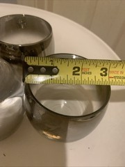 Dorothy Thorpe Roly Poly Glasses – Silver Fade Grape Design Vintage MCM Set Of 6