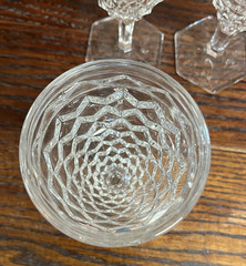 Vintage Fostoria AMERICAN Clear #2056 9oz Water Goblet Glasses 6 7/8″ Set of 8
