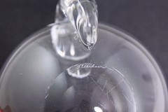 STEUBEN CRYSTAL SCROLL HANDLE 5” OLIVE DISH/BOWL – MINT