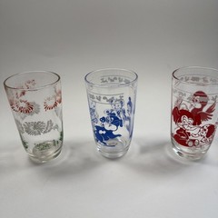 Vintage 1950’s Set Of Three Libbey Glasses Camel, Elephant, Giraffe 4oz
