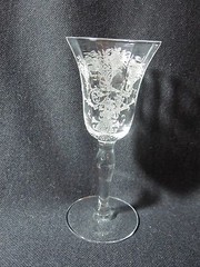 Morgantown Mayfair Etch Cordials #7711 Stems Excellent Set of 3