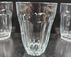 14 Pasabahce Baroque 8 Oz Tumblers Set Palaks Clear Cut Panel Glasses Turkey Lot