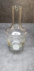 Vintage Etched Carafe with Butterflies and Flowers