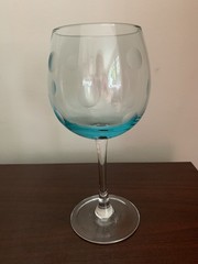 MARQUIS WATERFORD POLKA DOT WINE GLASSES MULTICOLORED GOBLETS~SET OF 5