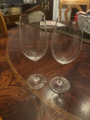 2 Waterford Marquis Crystal White Wine Glasses 8 3/4″ (Sold In Pairs)