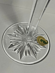 2 Waterford Crystal Snowflake Wishes Goodwill 3rd Edition Champagne Flutes 10.5″