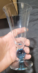 Set of 6 Vintage Bryce Crystal APOLLO CERULEAN BLUE Ice Tea Stem 7 1/8″ MCM
