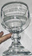 Jumbo Heavy Thick Rimmed Margarita Glass Goblet Clear Shrimp Cocktail Ice Cream