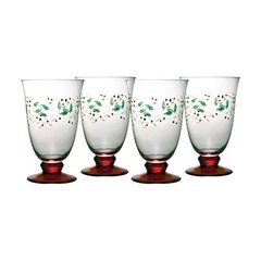 Winterberry Set of 4 Water Goblets, 14 Ounce