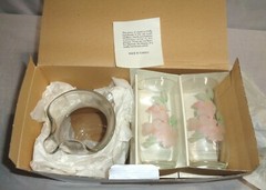 Stylesetter Water Colors Crystal 7 Pc. Set 88 Oz. Pitcher Six 16 Oz.Tumblers NIB
