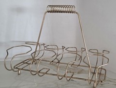 Vintage MCM Mid Century Barware Beverage Holder for 8 Highball Glasses