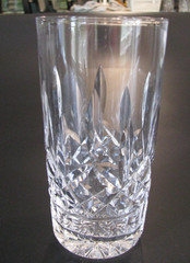 WATERFORD Crystal Glass LISMORE 12oz Highball Tumbler flat base R4