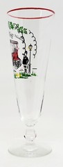 Libbey Glass Company Horseless Carriage 1905 Buick Model C Pilsner Glass (B)
