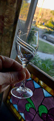 6) Durand Cristal D’ Arques CORDIAL Sherry Glass FARANDOLE Spiral Cut 5.5″ EXC.